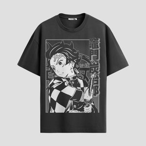 Playera urbana de anime y gaming ExtraLife MX, corte Standard Fit unisex ligero y transpirable en color Deep Black y Pure White, ropa de uso diario para gym y casual.