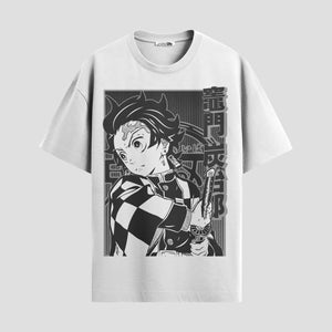 Playera urbana de anime y gaming ExtraLife MX, corte Standard Fit unisex ligero y transpirable en color Deep Black y Pure White, ropa de uso diario para gym y casual.