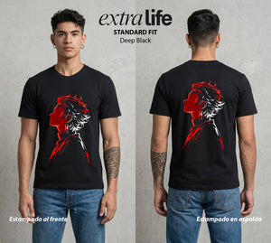 Cazadores de la Noche | El Nariz Sensible #01210 - Playera Standard Fit | Deep Black - Foto en modelo