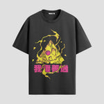 Playera urbana de anime y gaming ExtraLife MX, corte Standard Fit unisex ligero y transpirable en color Deep Black y Pure White, ropa de uso diario para gym y casual.