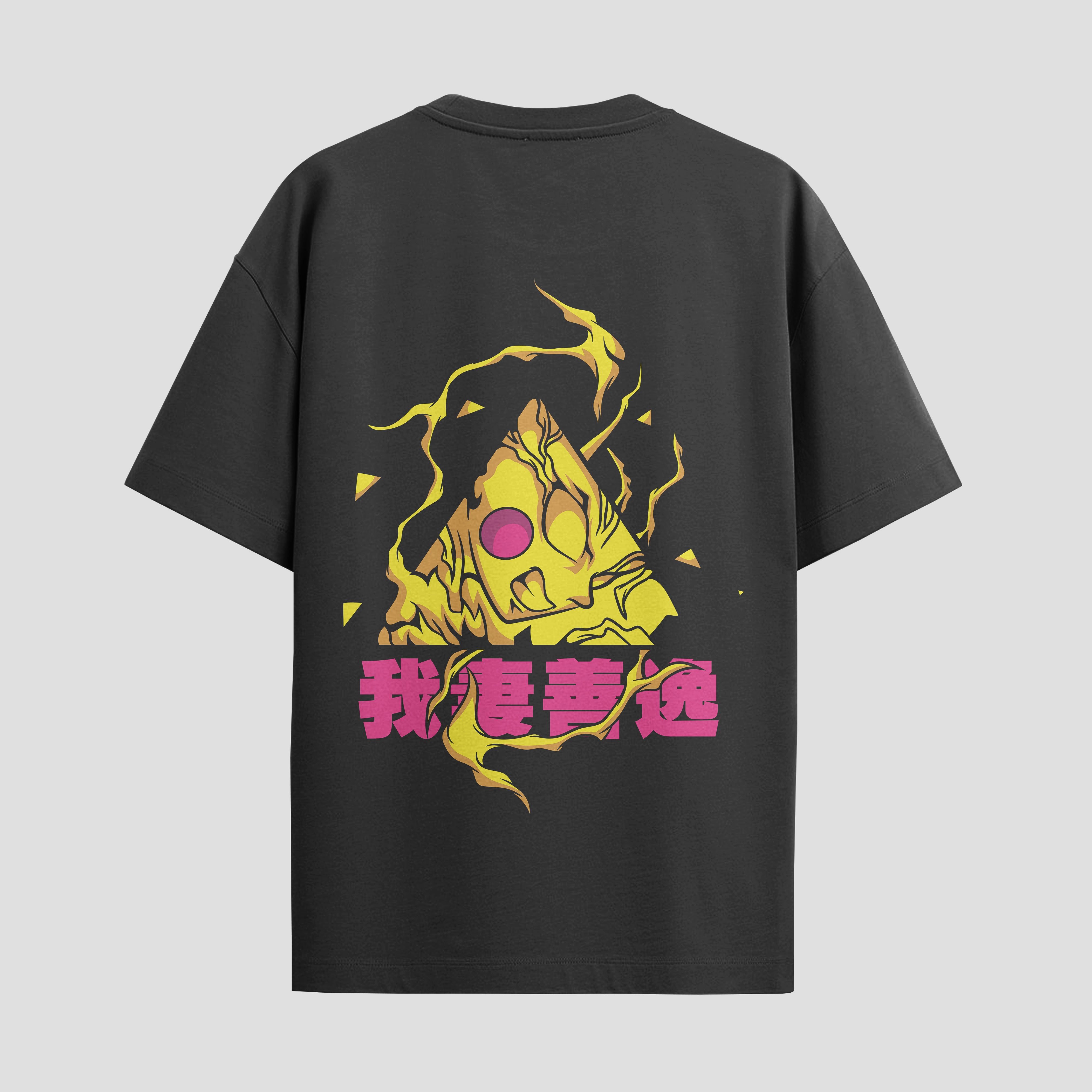 Playera urbana de anime y gaming ExtraLife MX, corte Standard Fit unisex ligero y transpirable en color Deep Black y Pure White, ropa de uso diario para gym y casual.
