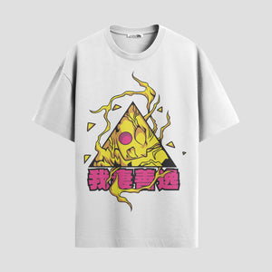 Playera urbana de anime y gaming ExtraLife MX, corte Standard Fit unisex ligero y transpirable en color Deep Black y Pure White, ropa de uso diario para gym y casual.