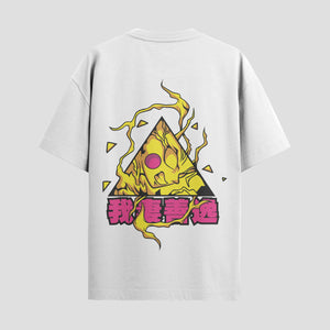Playera urbana de anime y gaming ExtraLife MX, corte Standard Fit unisex ligero y transpirable en color Deep Black y Pure White, ropa de uso diario para gym y casual.