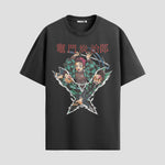 Playera urbana de anime y gaming ExtraLife MX, corte Standard Fit unisex ligero y transpirable en color Deep Black y Pure White, ropa de uso diario para gym y casual.