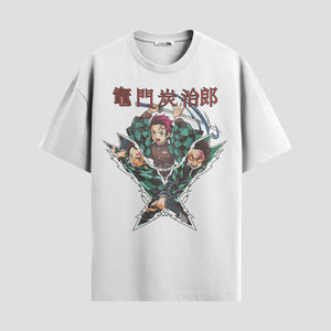 Playera urbana de anime y gaming ExtraLife MX, corte Standard Fit unisex ligero y transpirable en color Deep Black y Pure White, ropa de uso diario para gym y casual.