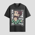 Playera urbana de anime y gaming ExtraLife MX, corte Standard Fit unisex ligero y transpirable en color Deep Black y Pure White, ropa de uso diario para gym y casual.