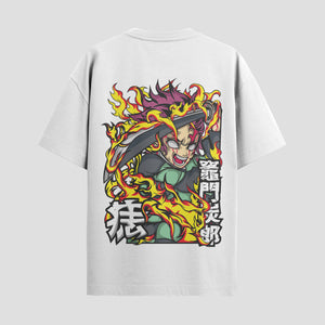 Playera urbana de anime y gaming ExtraLife MX, corte Standard Fit unisex ligero y transpirable en color Deep Black y Pure White, ropa de uso diario para gym y casual.