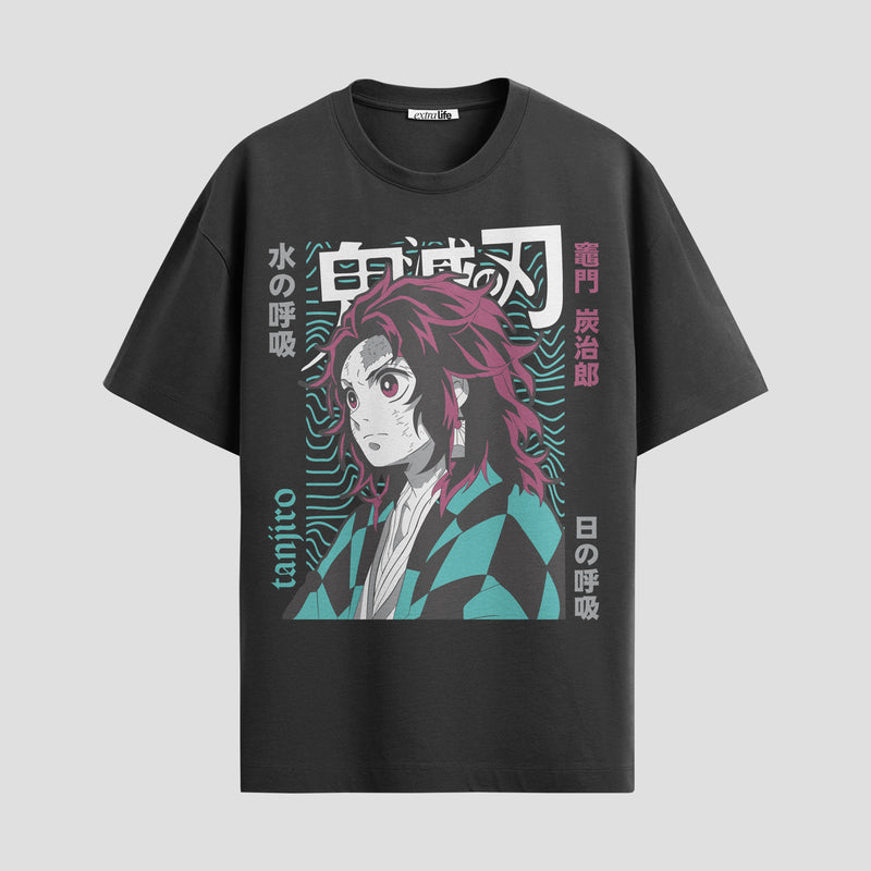 Playera urbana de anime y gaming ExtraLife MX, corte Standard Fit unisex ligero y transpirable en color Deep Black y Pure White, ropa de uso diario para gym y casual.