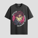 Playera urbana de anime y gaming ExtraLife MX, corte Standard Fit unisex ligero y transpirable en color Deep Black y Pure White, ropa de uso diario para gym y casual.