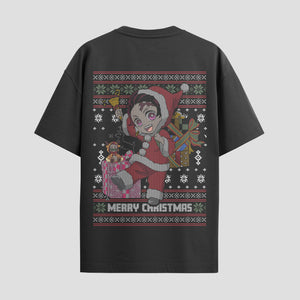 Playera urbana de anime y gaming ExtraLife MX, corte Standard Fit unisex ligero y transpirable en color Deep Black y Pure White, ropa de uso diario para gym y casual.