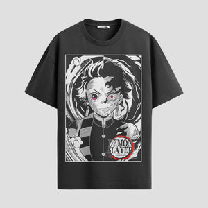 Playera urbana de anime y gaming ExtraLife MX, corte Standard Fit unisex ligero y transpirable en color Deep Black y Pure White, ropa de uso diario para gym y casual.
