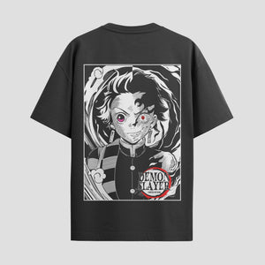Playera urbana de anime y gaming ExtraLife MX, corte Standard Fit unisex ligero y transpirable en color Deep Black y Pure White, ropa de uso diario para gym y casual.