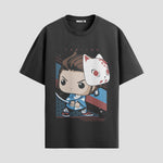 Playera urbana de anime y gaming ExtraLife MX, corte Standard Fit unisex ligero y transpirable en color Deep Black y Pure White, ropa de uso diario para gym y casual.