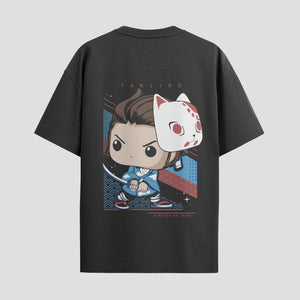 Playera urbana de anime y gaming ExtraLife MX, corte Standard Fit unisex ligero y transpirable en color Deep Black y Pure White, ropa de uso diario para gym y casual.