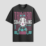 Playera urbana de anime y gaming ExtraLife MX, corte Standard Fit unisex ligero y transpirable en color Deep Black y Pure White, ropa de uso diario para gym y casual.