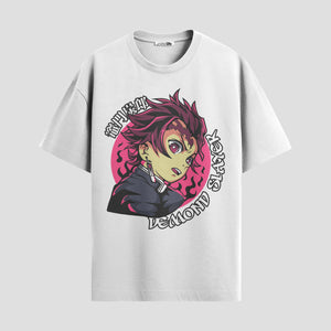 Playera urbana de anime y gaming ExtraLife MX, corte Standard Fit unisex ligero y transpirable en color Deep Black y Pure White, ropa de uso diario para gym y casual.