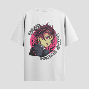Playera urbana de anime y gaming ExtraLife MX, corte Standard Fit unisex ligero y transpirable en color Deep Black y Pure White, ropa de uso diario para gym y casual.