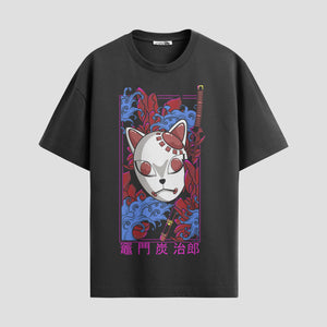 Playera urbana de anime y gaming ExtraLife MX, corte Standard Fit unisex ligero y transpirable en color Deep Black y Pure White, ropa de uso diario para gym y casual.