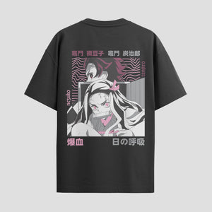 Playera urbana de anime y gaming ExtraLife MX, corte Standard Fit unisex ligero y transpirable en color Deep Black y Pure White, ropa de uso diario para gym y casual.