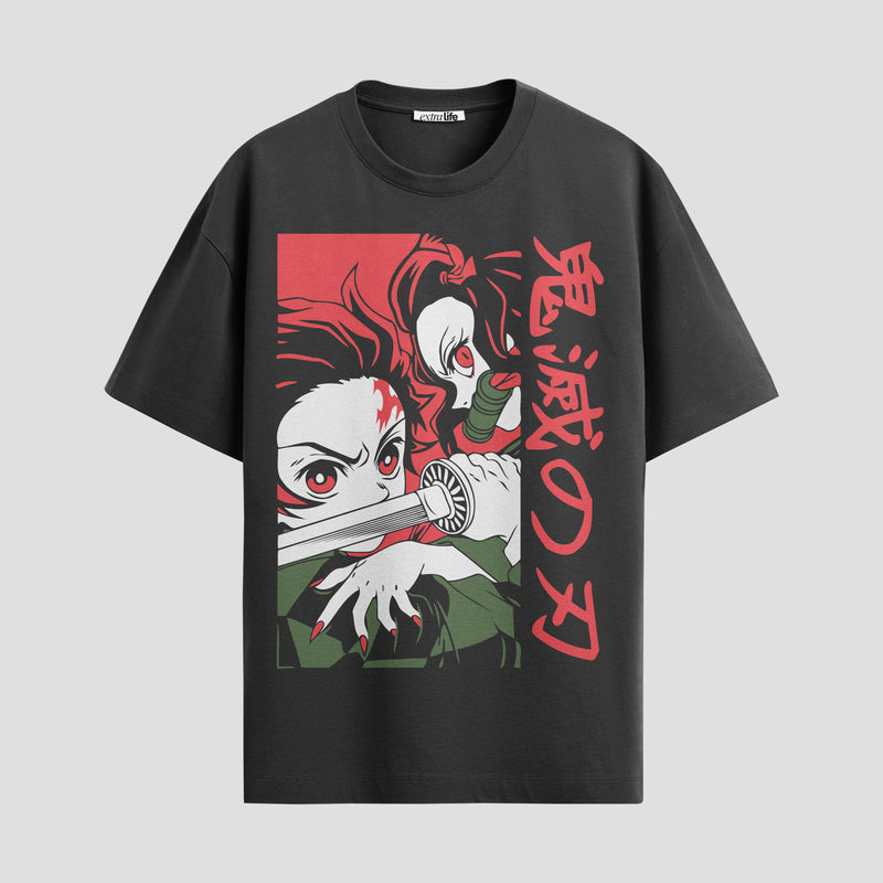 Playera urbana de anime y gaming ExtraLife MX, corte Standard Fit unisex ligero y transpirable en color Deep Black y Pure White, ropa de uso diario para gym y casual.