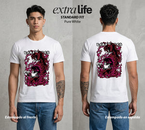 Cazadores de la Noche | El Cazador del Agua #01233 - Playera Standard Fit | Pure White - Foto en modelo
