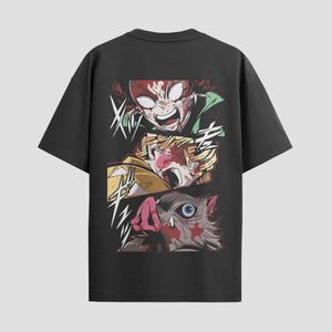 Playera urbana de anime y gaming ExtraLife MX, corte Standard Fit unisex ligero y transpirable en color Deep Black y Pure White, ropa de uso diario para gym y casual.