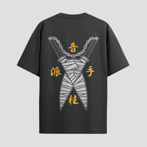 Playera urbana de anime y gaming ExtraLife MX, corte Standard Fit unisex ligero y transpirable en color Deep Black y Pure White, ropa de uso diario para gym y casual.