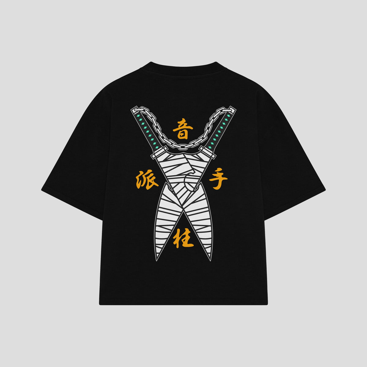 Playera streetwear premium de anime y gaming ExtraLife MX, corte oversized drop shoulder ligero y fresco en color Deep Black y Off-White, moda urbana mexicana de culto.