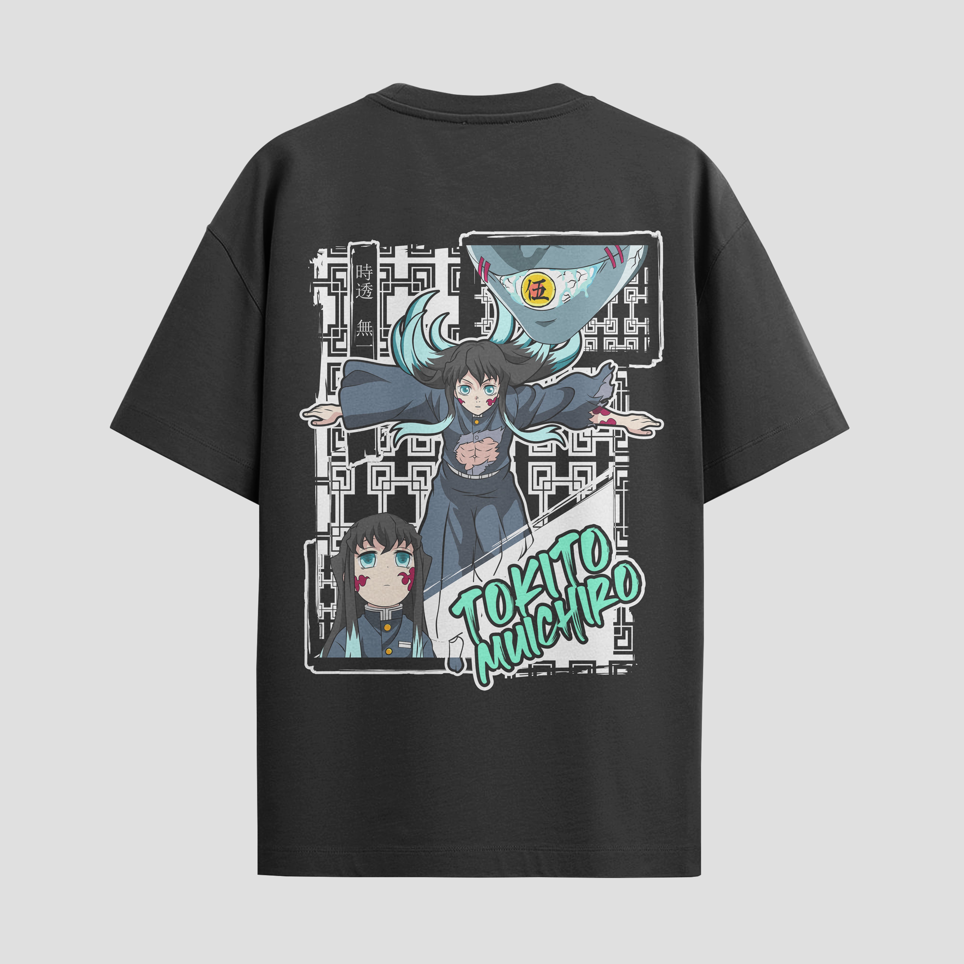 Playera urbana de anime y gaming ExtraLife MX, corte Standard Fit unisex ligero y transpirable en color Deep Black y Pure White, ropa de uso diario para gym y casual.