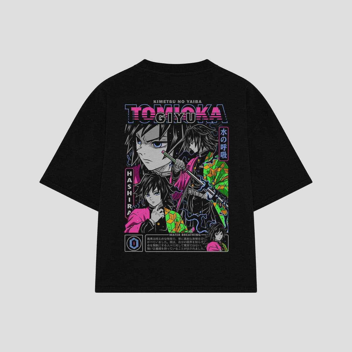 Playera streetwear premium de anime y gaming ExtraLife MX, corte oversized drop shoulder ligero y fresco en color Deep Black y Off-White, moda urbana mexicana de culto.