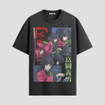 Playera urbana de anime y gaming ExtraLife MX, corte Standard Fit unisex ligero y transpirable en color Deep Black y Pure White, ropa de uso diario para gym y casual.
