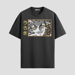 Playera urbana de anime y gaming ExtraLife MX, corte Standard Fit unisex ligero y transpirable en color Deep Black y Pure White, ropa de uso diario para gym y casual.