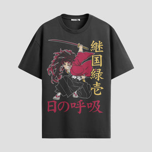 Playera urbana de anime y gaming ExtraLife MX, corte Standard Fit unisex ligero y transpirable en color Deep Black y Pure White, ropa de uso diario para gym y casual.