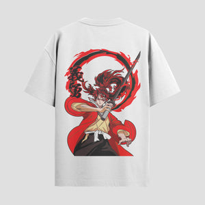 Playera urbana de anime y gaming ExtraLife MX, corte Standard Fit unisex ligero y transpirable en color Deep Black y Pure White, ropa de uso diario para gym y casual.