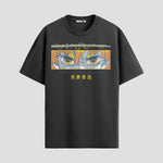 Playera urbana de anime y gaming ExtraLife MX, corte Standard Fit unisex ligero y transpirable en color Deep Black y Pure White, ropa de uso diario para gym y casual.