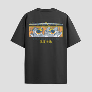 Playera urbana de anime y gaming ExtraLife MX, corte Standard Fit unisex ligero y transpirable en color Deep Black y Pure White, ropa de uso diario para gym y casual.