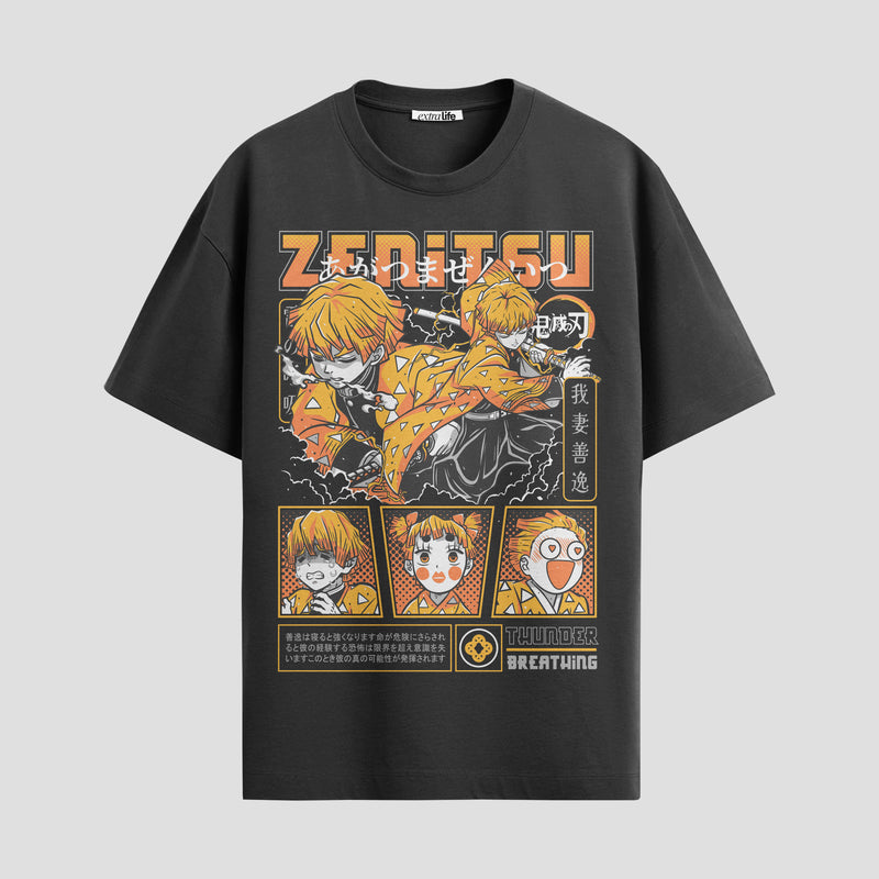 Playera urbana de anime y gaming ExtraLife MX, corte Standard Fit unisex ligero y transpirable en color Deep Black y Pure White, ropa de uso diario para gym y casual.