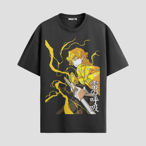Playera urbana de anime y gaming ExtraLife MX, corte Standard Fit unisex ligero y transpirable en color Deep Black y Pure White, ropa de uso diario para gym y casual.