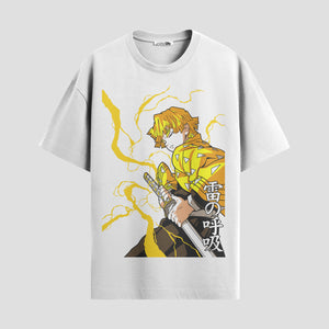 Playera urbana de anime y gaming ExtraLife MX, corte Standard Fit unisex ligero y transpirable en color Deep Black y Pure White, ropa de uso diario para gym y casual.