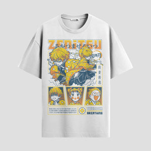 Playera urbana de anime y gaming ExtraLife MX, corte Standard Fit unisex ligero y transpirable en color Deep Black y Pure White, ropa de uso diario para gym y casual.