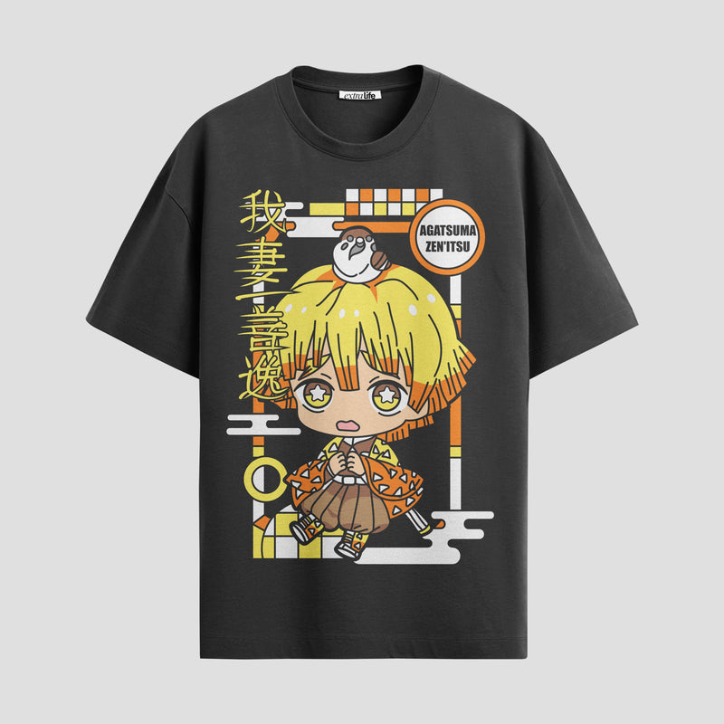 Playera urbana de anime y gaming ExtraLife MX, corte Standard Fit unisex ligero y transpirable en color Deep Black y Pure White, ropa de uso diario para gym y casual.