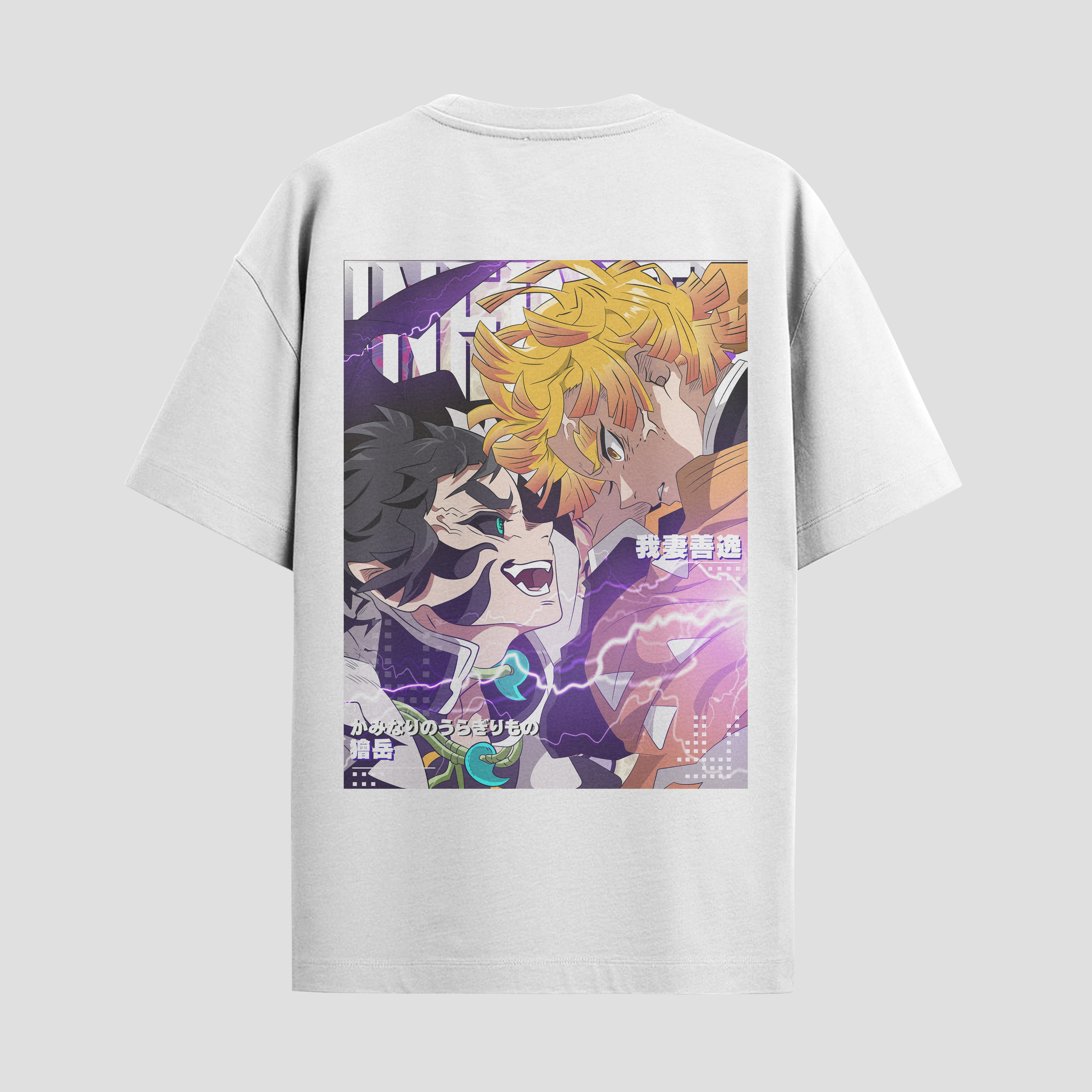 Playera urbana de anime y gaming ExtraLife MX, corte Standard Fit unisex ligero y transpirable en color Deep Black y Pure White, ropa de uso diario para gym y casual.