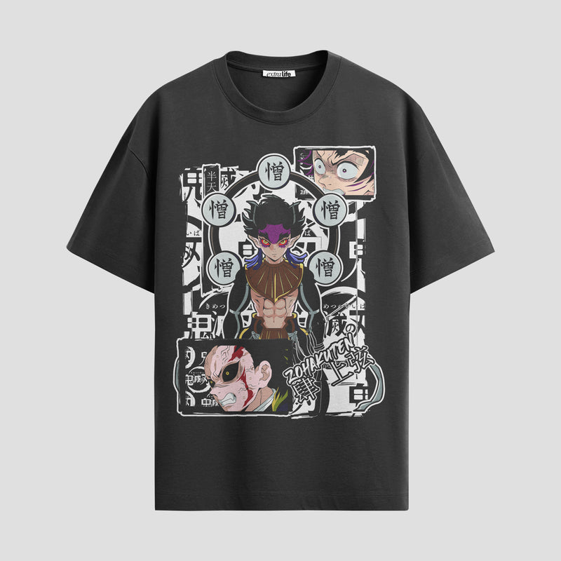Playera urbana de anime y gaming ExtraLife MX, corte Standard Fit unisex ligero y transpirable en color Deep Black y Pure White, ropa de uso diario para gym y casual.