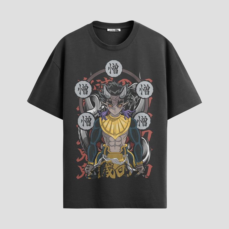 Playera urbana de anime y gaming ExtraLife MX, corte Standard Fit unisex ligero y transpirable en color Deep Black y Pure White, ropa de uso diario para gym y casual.