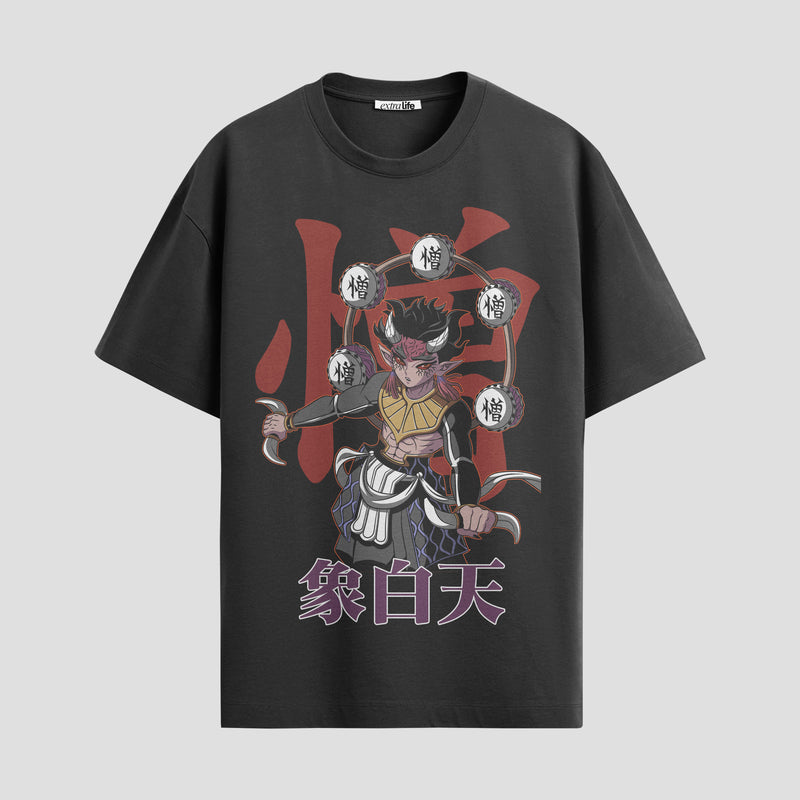Playera urbana de anime y gaming ExtraLife MX, corte Standard Fit unisex ligero y transpirable en color Deep Black y Pure White, ropa de uso diario para gym y casual.