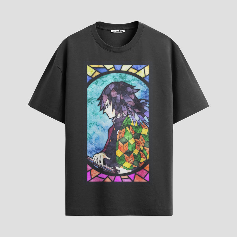 Playera urbana de anime y gaming ExtraLife MX, corte Standard Fit unisex ligero y transpirable en color Deep Black y Pure White, ropa de uso diario para gym y casual.