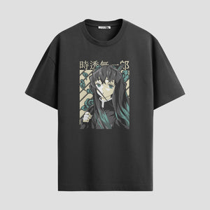 Playera urbana de anime y gaming ExtraLife MX, corte Standard Fit unisex ligero y transpirable en color Deep Black y Pure White, ropa de uso diario para gym y casual.