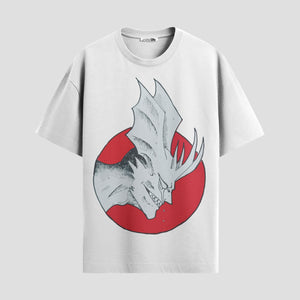 Playera urbana de anime y gaming ExtraLife MX, corte Standard Fit unisex ligero y transpirable en color Deep Black y Pure White, ropa de uso diario para gym y casual.