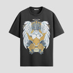 Playera urbana de anime y gaming ExtraLife MX, corte Standard Fit unisex ligero y transpirable en color Deep Black y Pure White, ropa de uso diario para gym y casual.