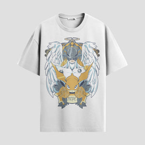 Playera urbana de anime y gaming ExtraLife MX, corte Standard Fit unisex ligero y transpirable en color Deep Black y Pure White, ropa de uso diario para gym y casual.